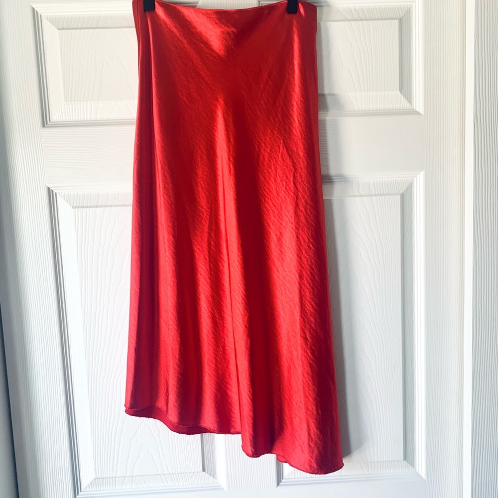 Vici Collection Red Silk Skirt